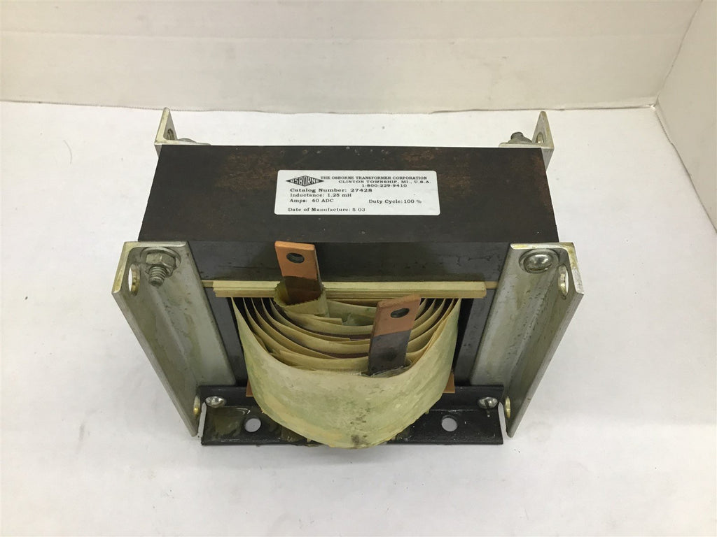 Osborne Transformer Corporation 27428 Transformer 60 ADC 1.25 mH