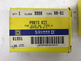 Square D Class 9998 Type AA-81 Parts Kit Size 00 Lot Of 2