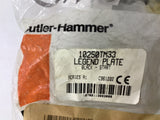 Cutler Hammer 10250TM33 Legend Plate