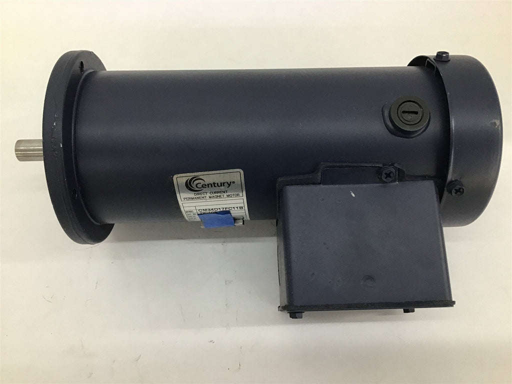 Century CM34D17FC11B DC Permanent Magnet Motor 1/4 HP 1750 RPM 90 V Fr 34 TEFC