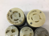 Assorted Plugs And Receptacles Lot Of 8