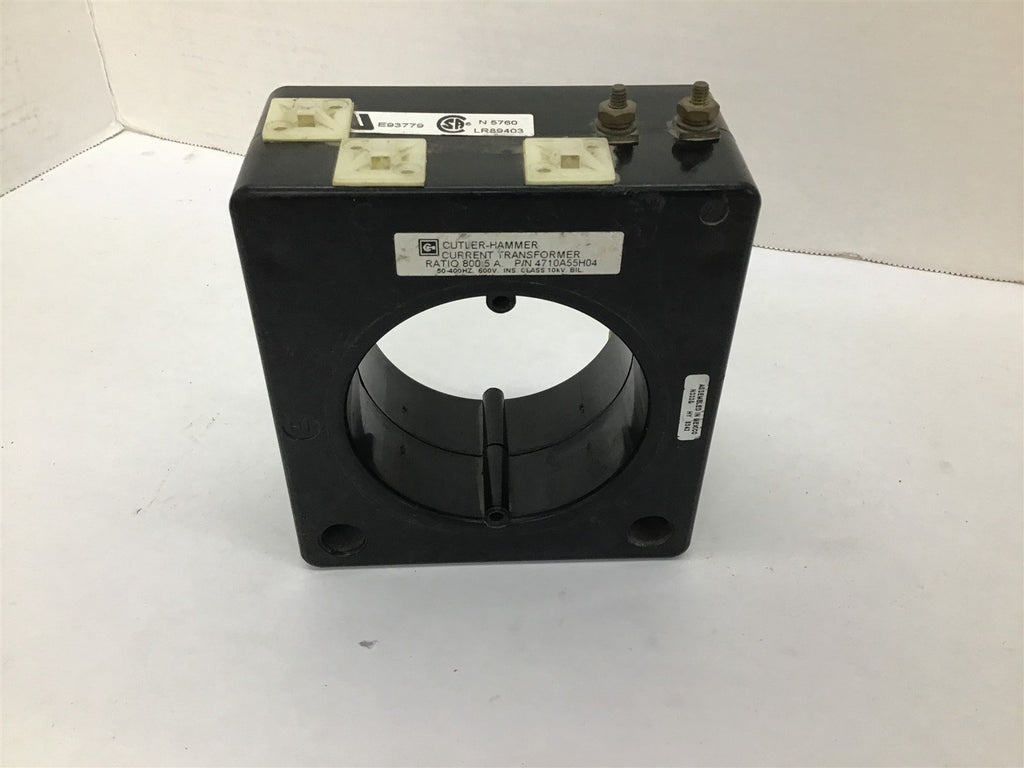 Cutler-Hammer 4710A55H04 Current Transformer 600 V 800 to 5 Ratio 10 kV