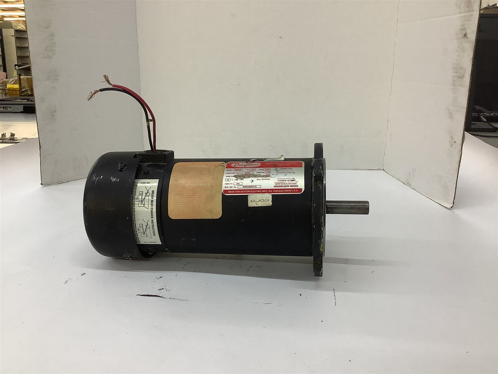 Dayton 2M168C Permanent Magnet DC Motor 1/2HP 90VDC 5.5AMP 1725RPM 56CF