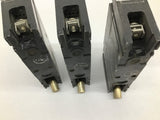 General Electric THED113020 Circuit Breaker 20 Amp 277 VAC Lot Of 3