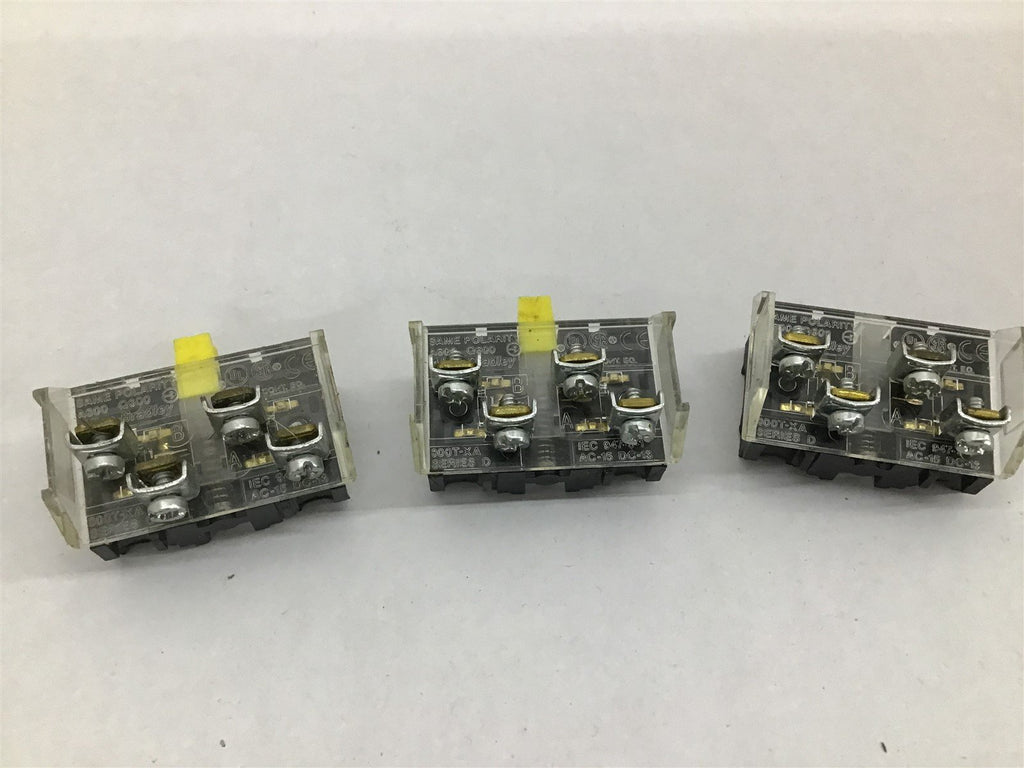 Allen-Bradley 800T-XA Contact Block Lot Of 3