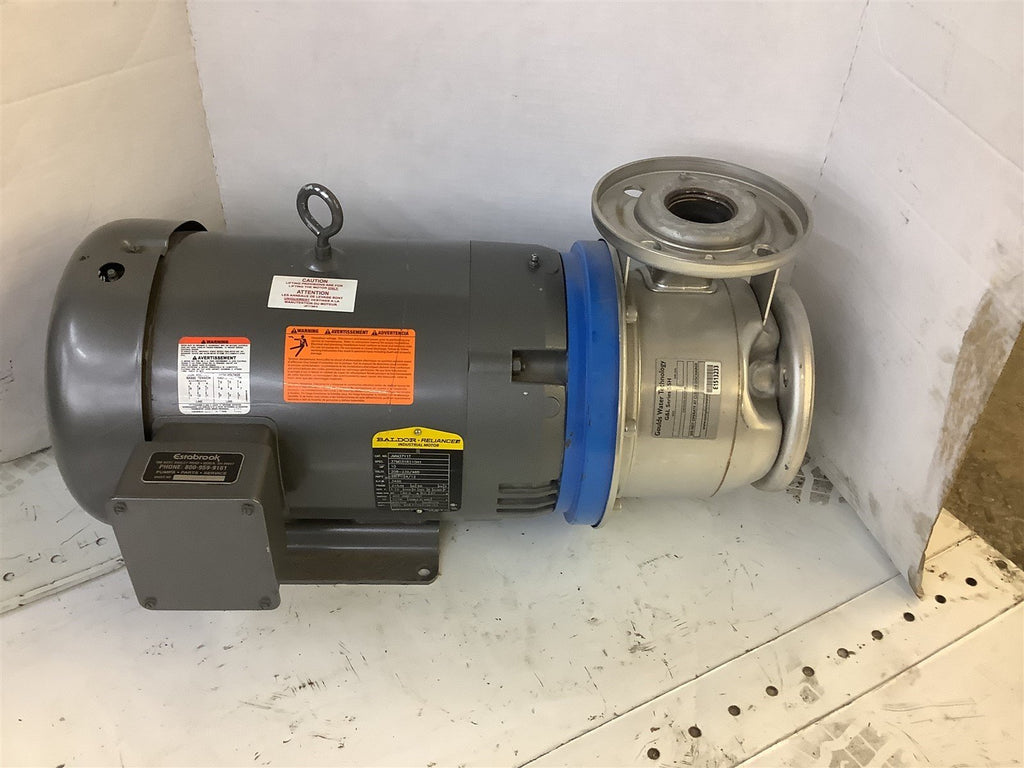 Baldor JMM3711T AC Motor 10 Hp 208-230/460 V 3600 Rpm 2P Fr 215JM 3Ph 60 Hz TEFC