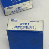 Martin 40B11 Sprocket 1/2" Bore 11 Teeth Lot Of 2