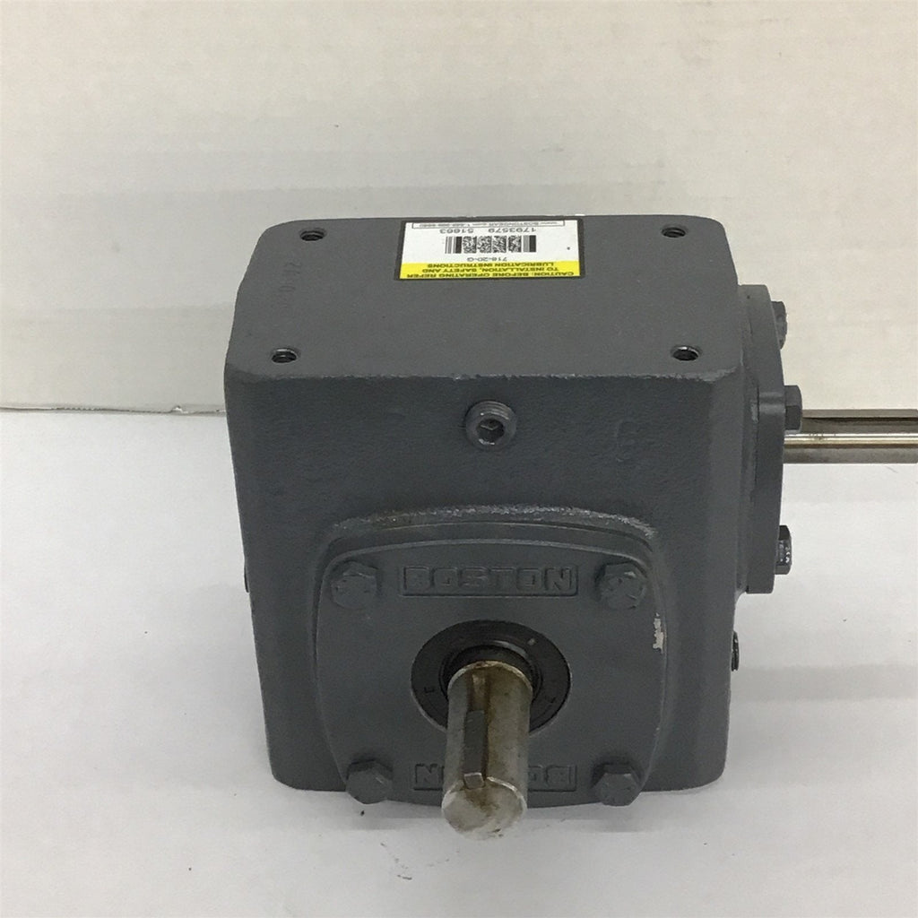 Boston Gear 718-20-6 Gear Reducer 20 to 1 Ratio 0.97 HP