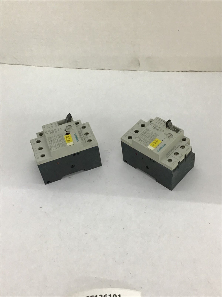 Siemens 3VU1300-1MG00 Motor Starter Circuit Breaker Lot Of 2