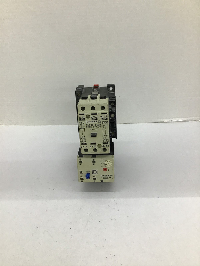 Square D Class 8502 Type PF1.00 Ser A /Class 9065 Type TF 22 Ser A Motor Starter