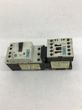 Siemens 3RV1011-JEA10 Circuit Breaker W/3RT1016-1BB41 Contactor