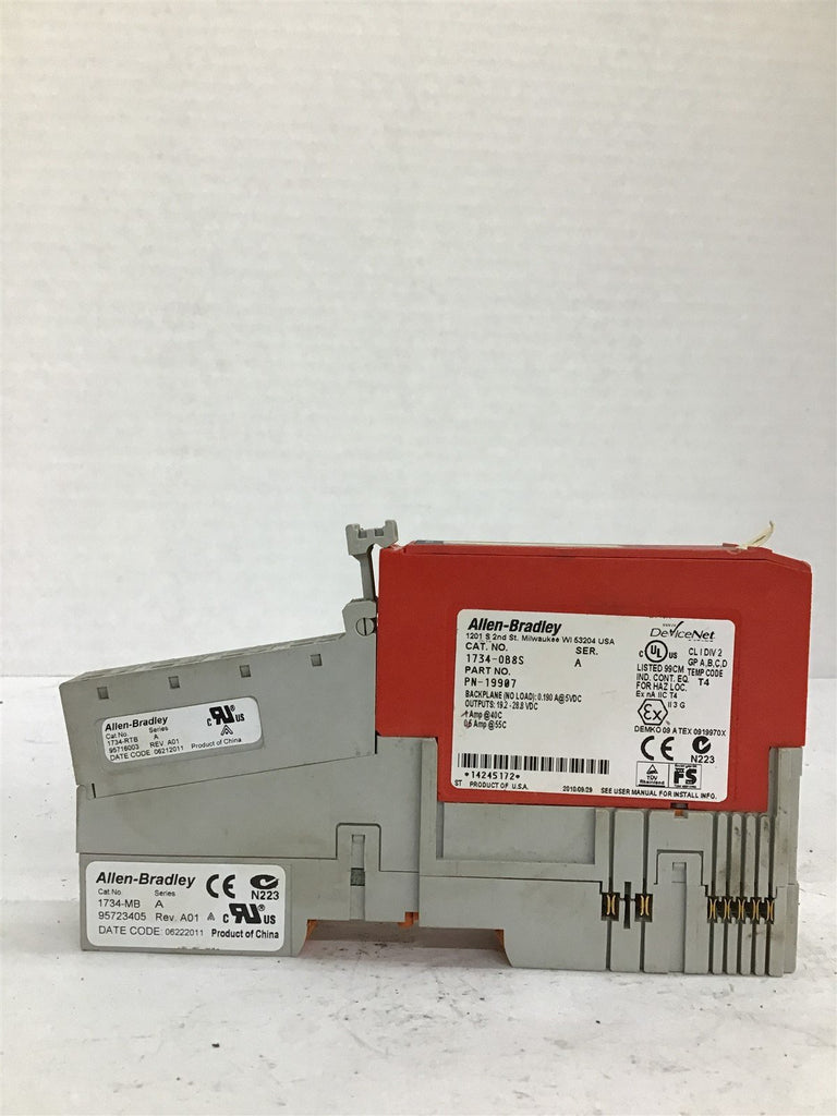 Allen-Bradley 1734-0B8S Safety Output Module/1734-MB /1734-RTB