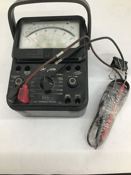 Simpson 260 Analog Multimeter Volts, Ohms Meter – BME Bearings and Surplus