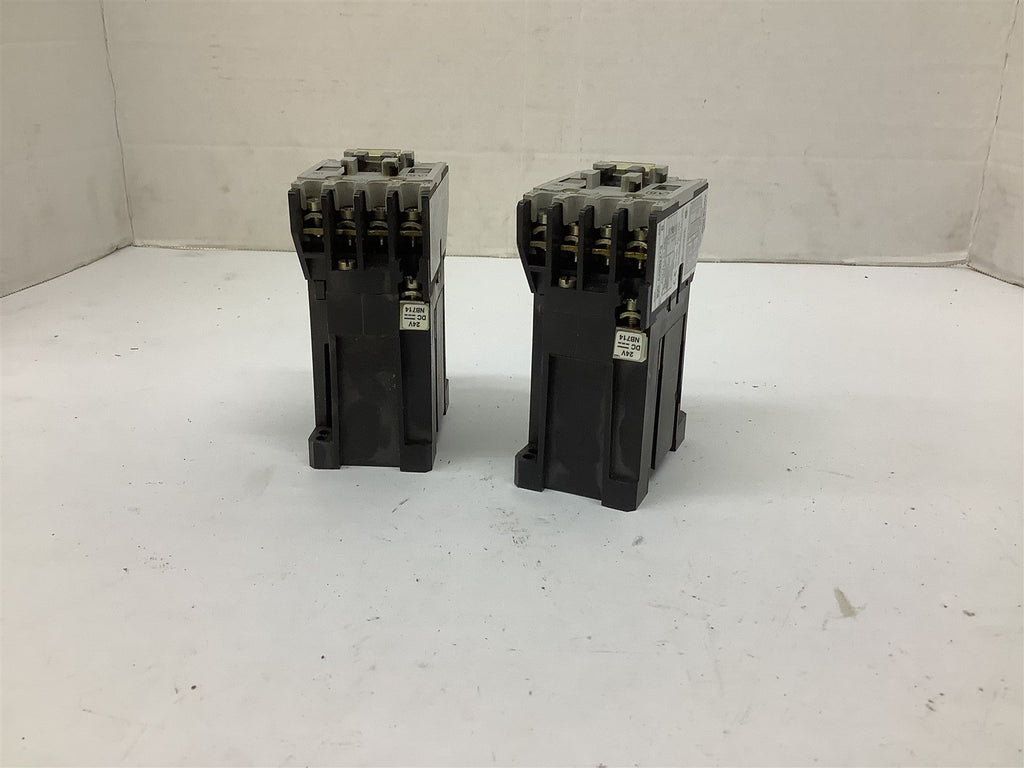 Allen-Bradley 100-A09NZ*3 Ser. B Contactor 24VDC Coil Lot Of 2