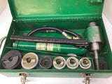 Greenlee 7506 Heavy Duty Slug Splitter Hydraulic Knockout Punch Set 1/2"-2"