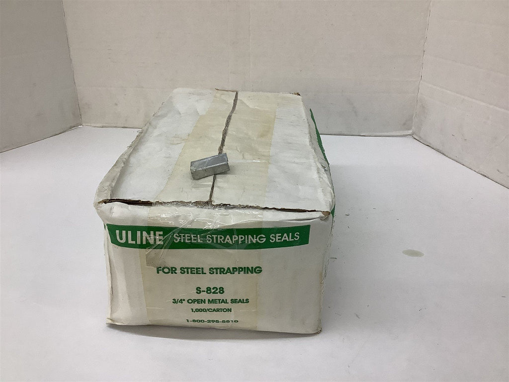 Uline Steel Strapping Seals S-828 3/4" Open Metal Seals