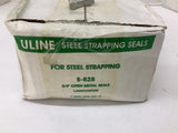 Uline Steel Strapping Seals S-828 3/4" Open Metal Seals