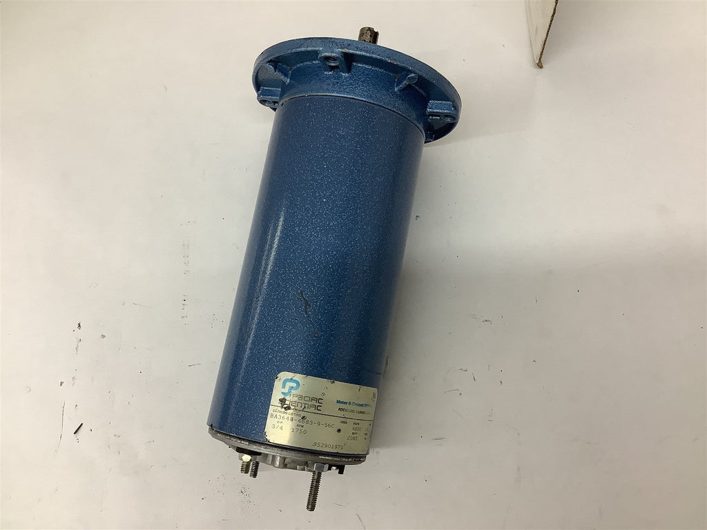 Pacific Scientific BA3648-4683-9-56C 3/4 Hp 1750 Rpm 48VDC 56C DC Motor