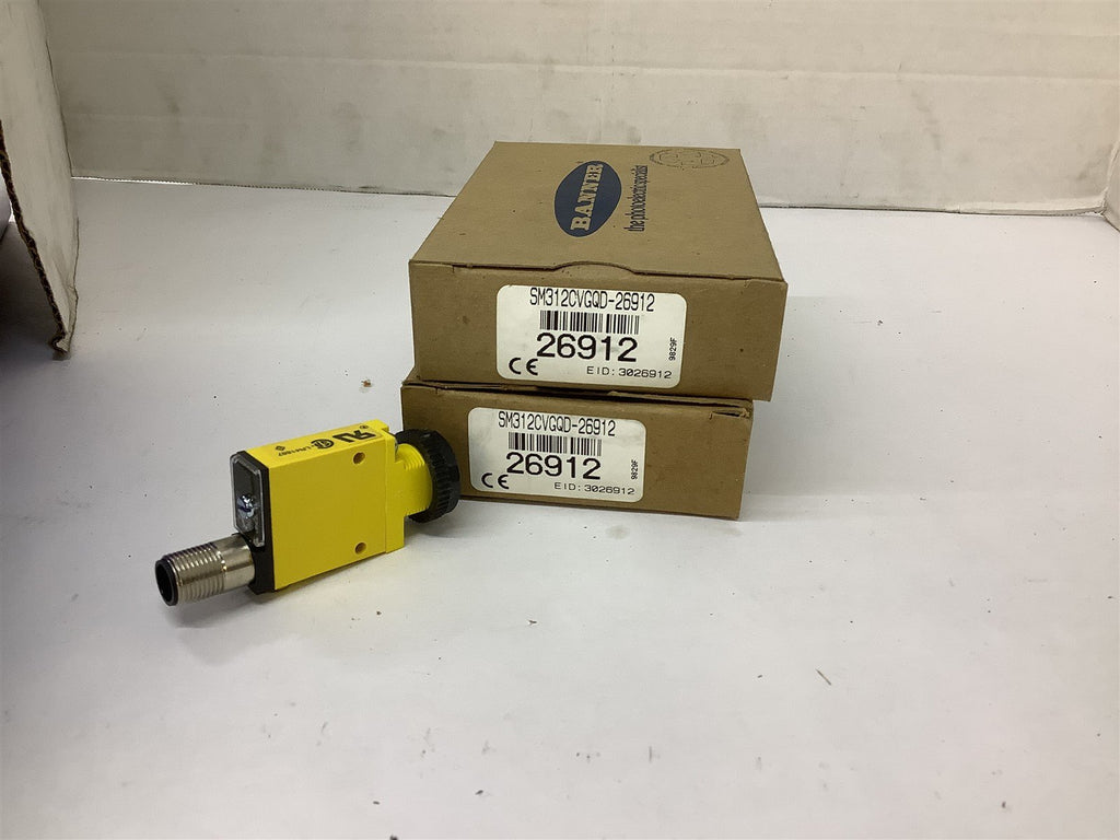 Banner SM312CVGQD-26912 Sensor Lot Of 2