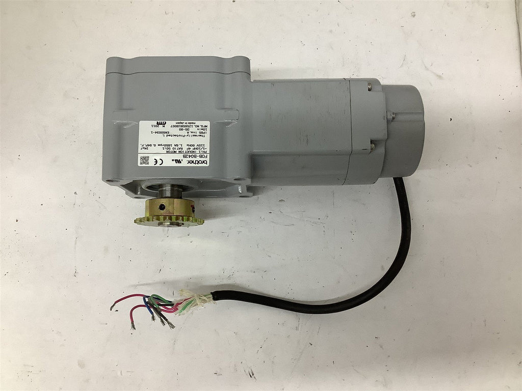 Brother FOB-B042B Induction Motor 1/10HP 115V 1650RPM 4P 50:1 Ratio 1PH 60Hz