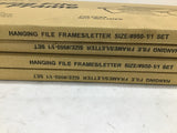 CLI 950-1 Hanging File Frame Lot of 4