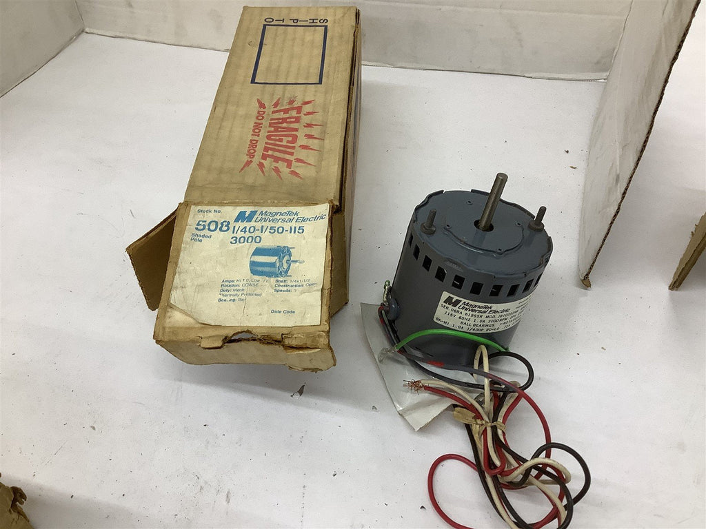 Magnetek 508 JB1C051N Motor 1/50HP 115V 3000RPM 60HZ 1PH