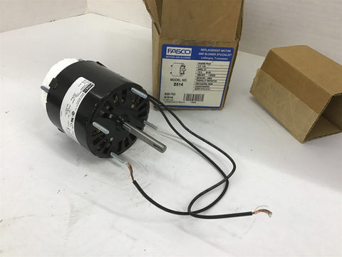 Fasco D514 1/30 HP Shaded Pole Motor 115 V 1550 Rpm 1 Speed CWSE