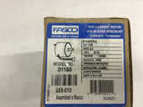 Fasco D1160 1/100 HP Shaded Pole Motor 115 V 1550 Rpm 1 Speed CWSE