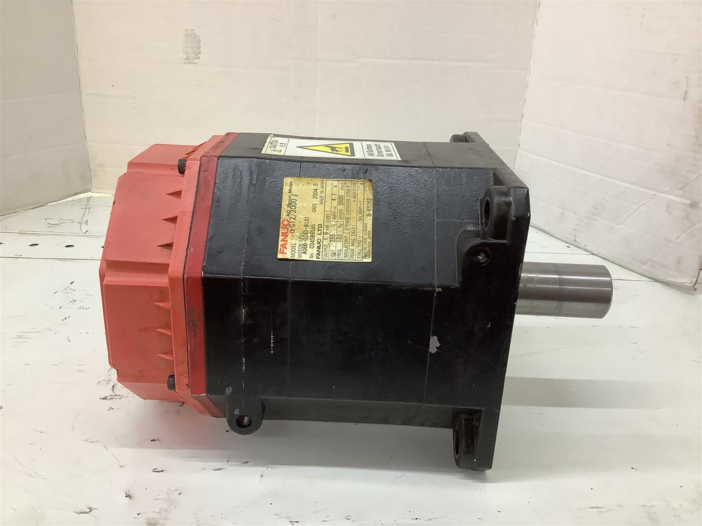 Fanuc C12/2000 A06B-0241-B101 AC Servo Motor 1.8kW 200-230V 2000RPM 3PH 50/60Hz