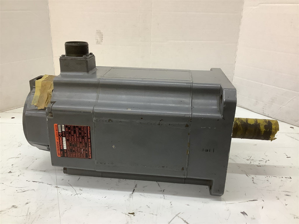 Mitsubishi HA200NC-S AC Servo Motor 3.5KW 170V 2000RPM 66.7HZ 16AMP