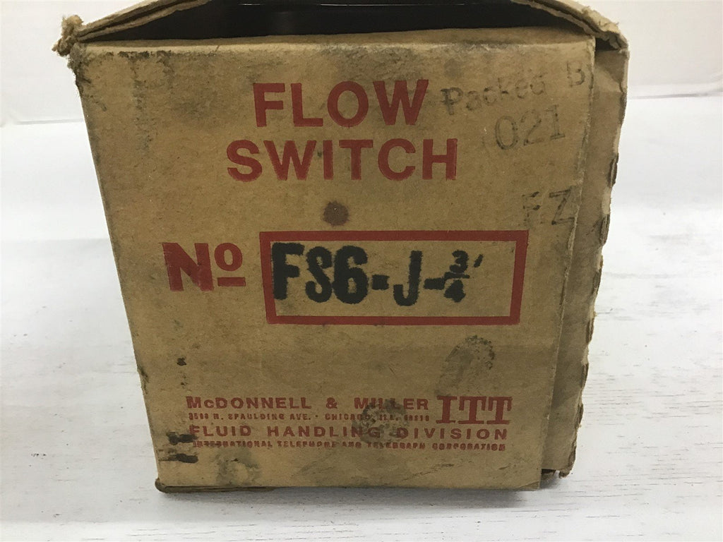 McDonnell & Miller FS6-J - 3/4" Flow Switch