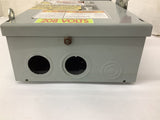 GE TH3361R Model 10 30A 600VAC Fusible 8-1/2" W x 4" L x 13" T Safety Switch