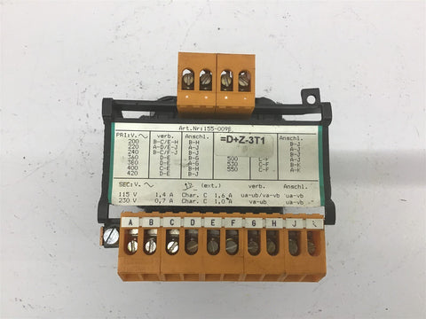 SBA ETKU 155-0098 Transformer