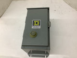 Square D 8536 SBA 1 Enclosure 6-1/2" W 11-1/4"T 7"L