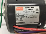 Dayton 3M878 Ac Motor 1/4 Hp 115 V 1800 Rpm 4P Fr 48Y 1 Ph 60 Hz DPAO Footless