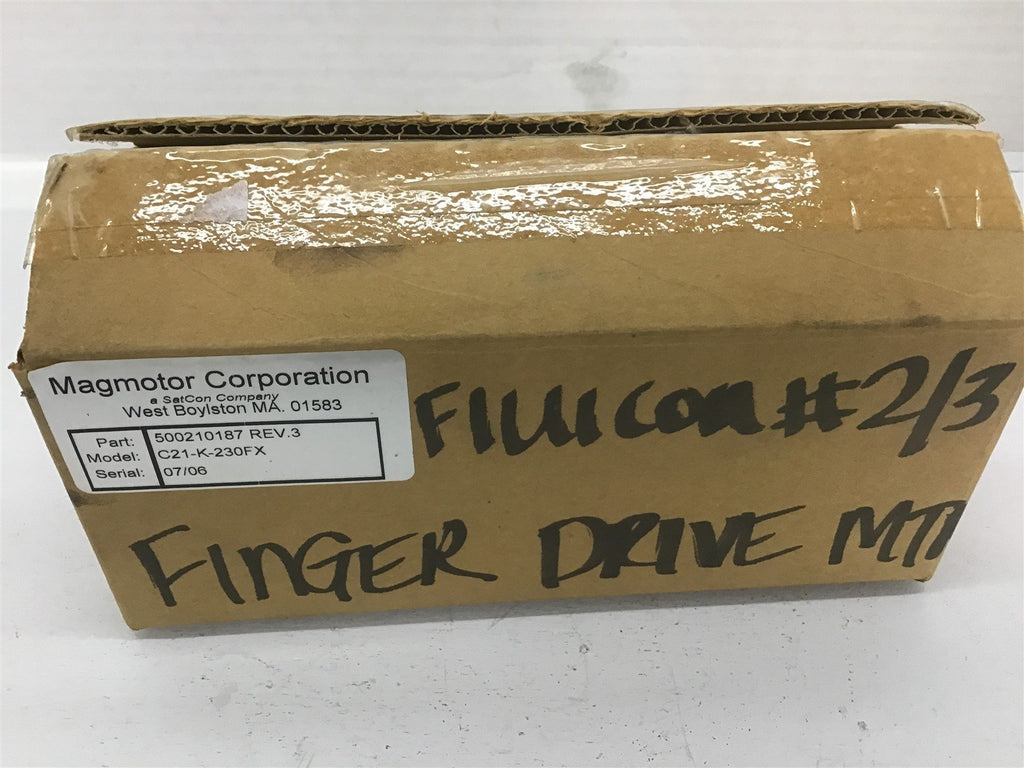 Magmotor Corporation Finger Drive Motor 500210187 REV.3