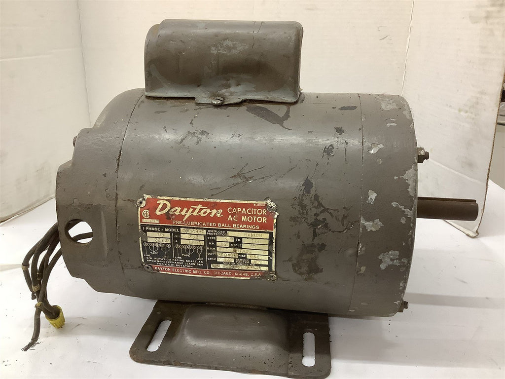 Dayton 7148F-C AC Motor 1-1/2HP 115-230V 1740RPM F6G FR 1PH 60HZ