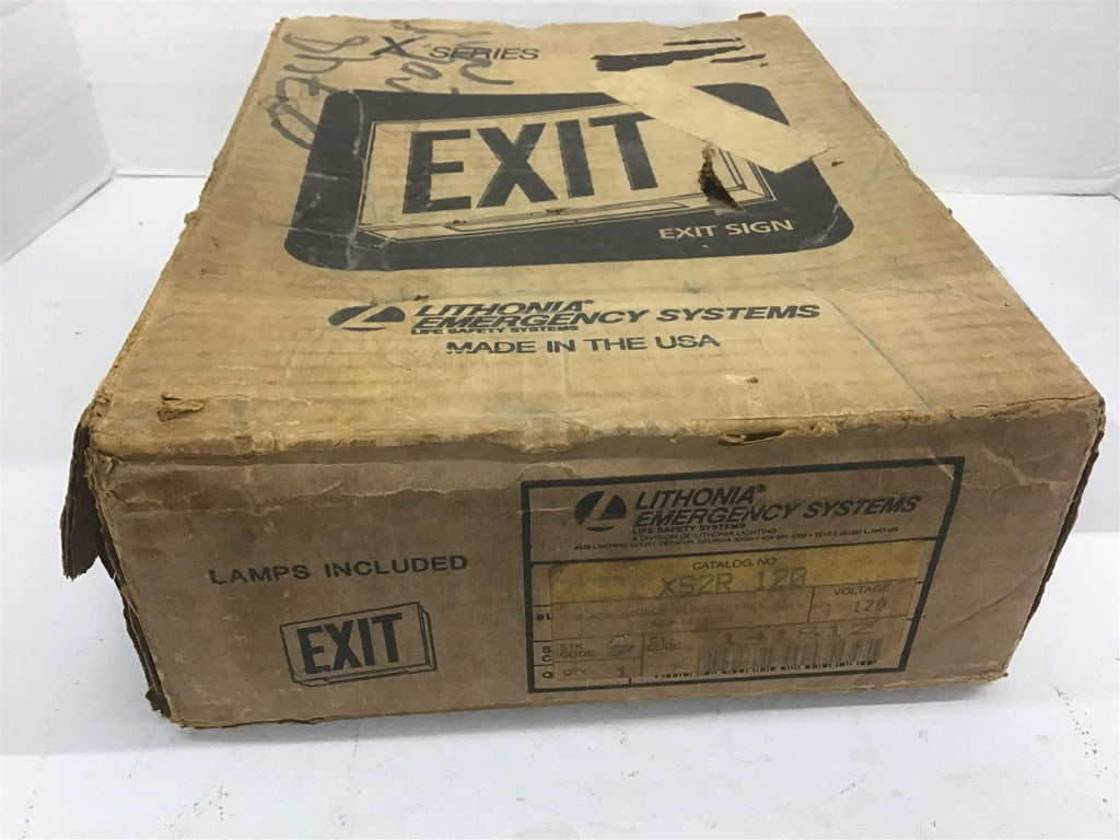 Lithonia XS2R 120 Emergency Systems Exit Sign 120 Volts