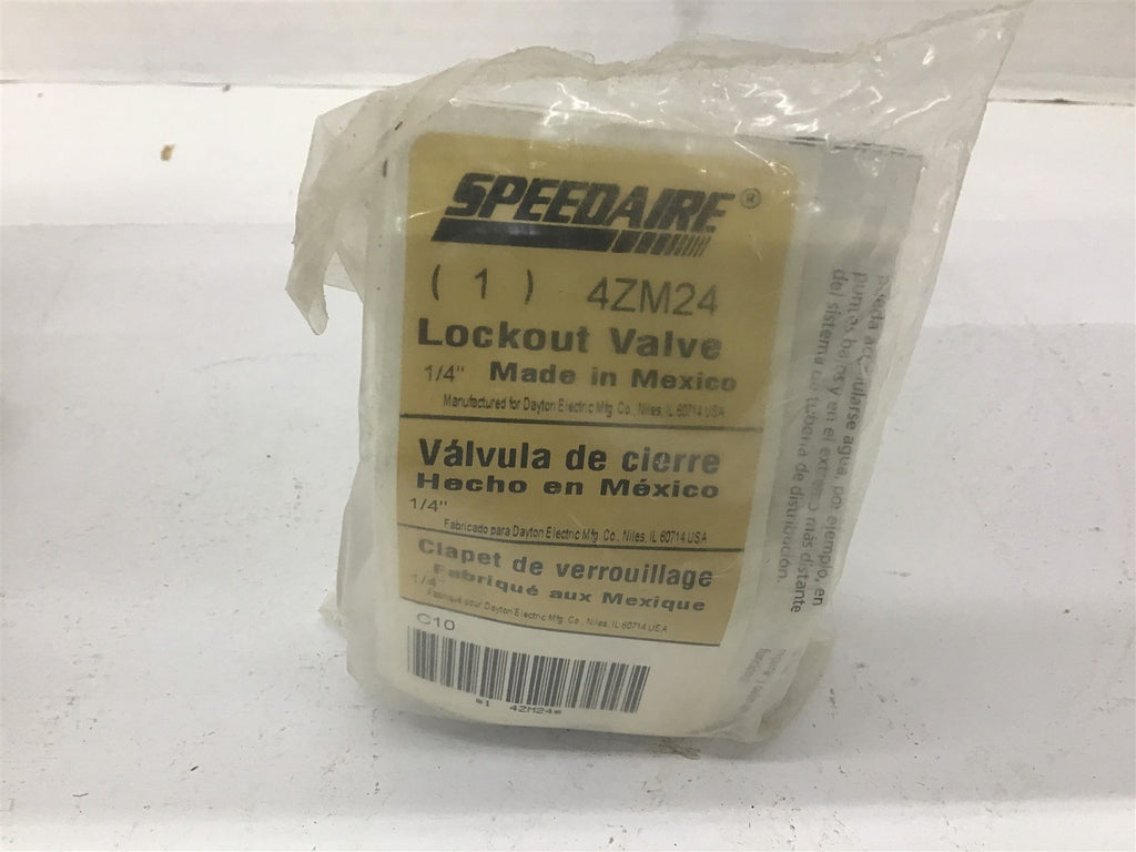 Speedaire 4ZM24 Lockout Valve 1/4"