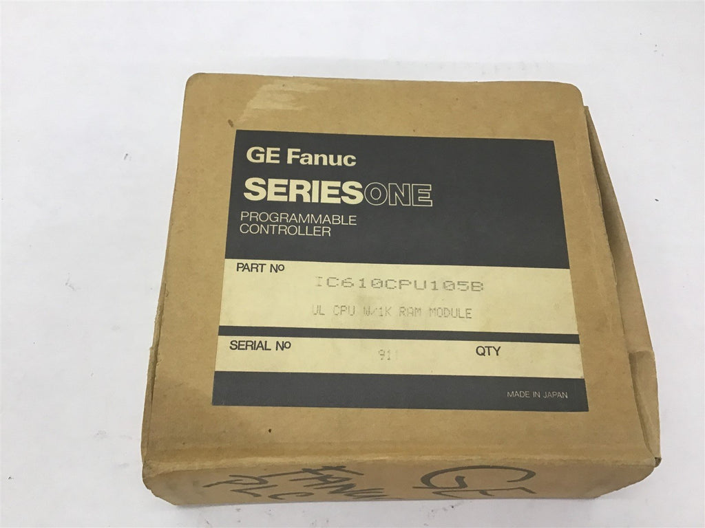 GE Fanuc IC610CPU105B Series One CPU Module – BME Bearings And Surplus