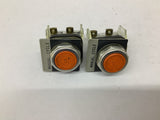 Allen Bradley 800T-A..T Orange Lot Of 2