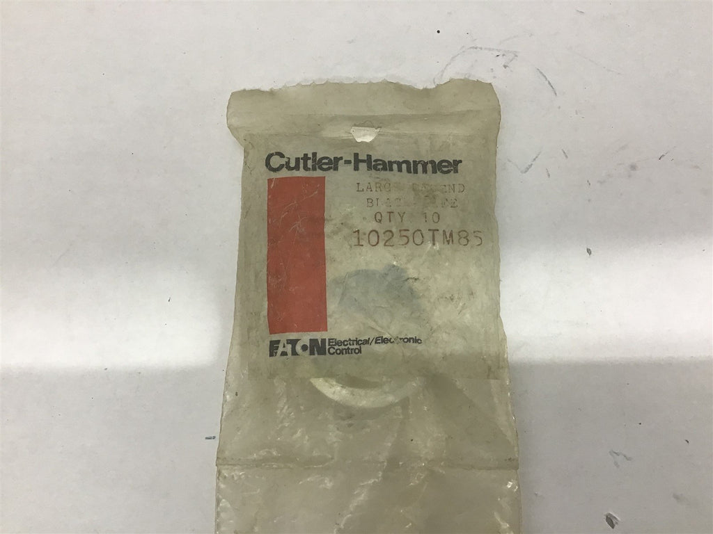 Cutler Hammer 10250TM85 Safe Black Large Legend Plate Lot Of 10