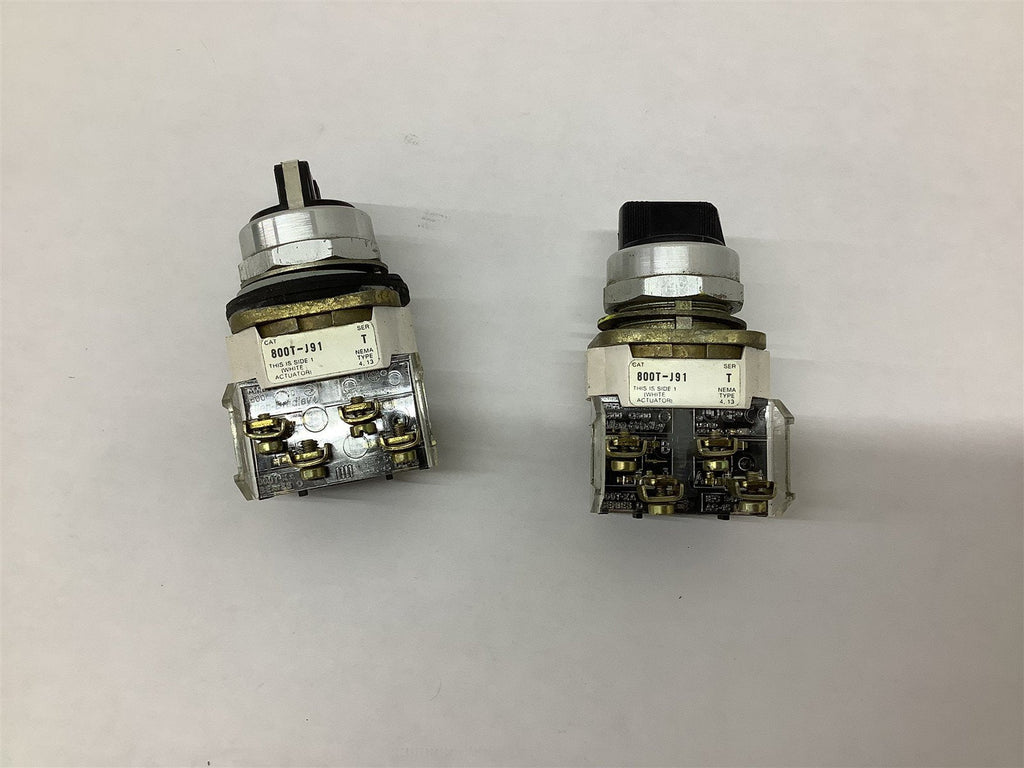 Allen Bradley 800T-J91 Switch Lot Of 2