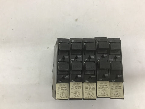 Square D QF2020 120 V 20 Amp Lot Of 5