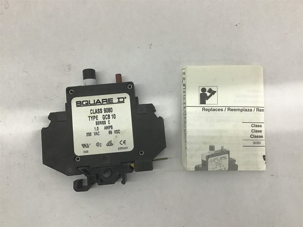 Square D 9080GCB10 Circuit Breaker 250 V-65 V Series C Lot Of 2