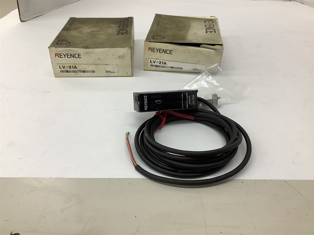 Keyence LV-21A Digital Laser Sensor Lot Of 2