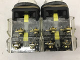Allen Bradley 800TKDT413 Push Button Black With Contact Series D Block Lot Of 2