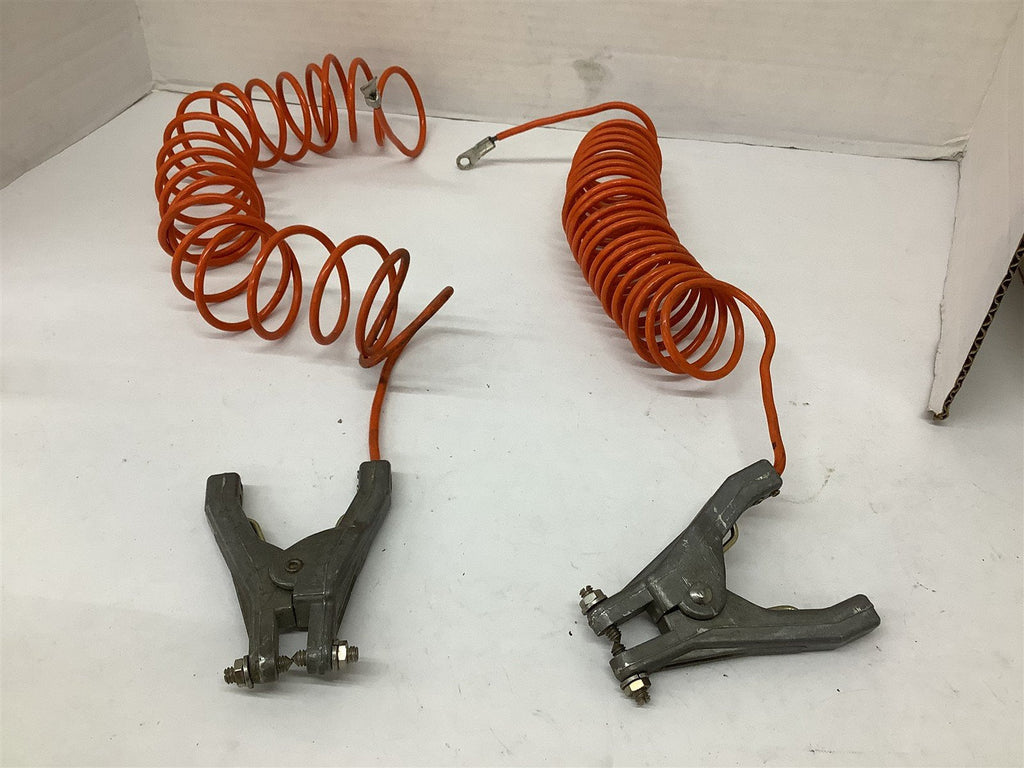 Grainger Coiled Grounding Wire Clamp 10' Lot Of 2