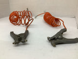 Grainger Coiled Grounding Wire Clamp 10' Lot Of 2