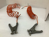 Grainger Coiled Grounding Wire Clamp 10' Lot Of 2